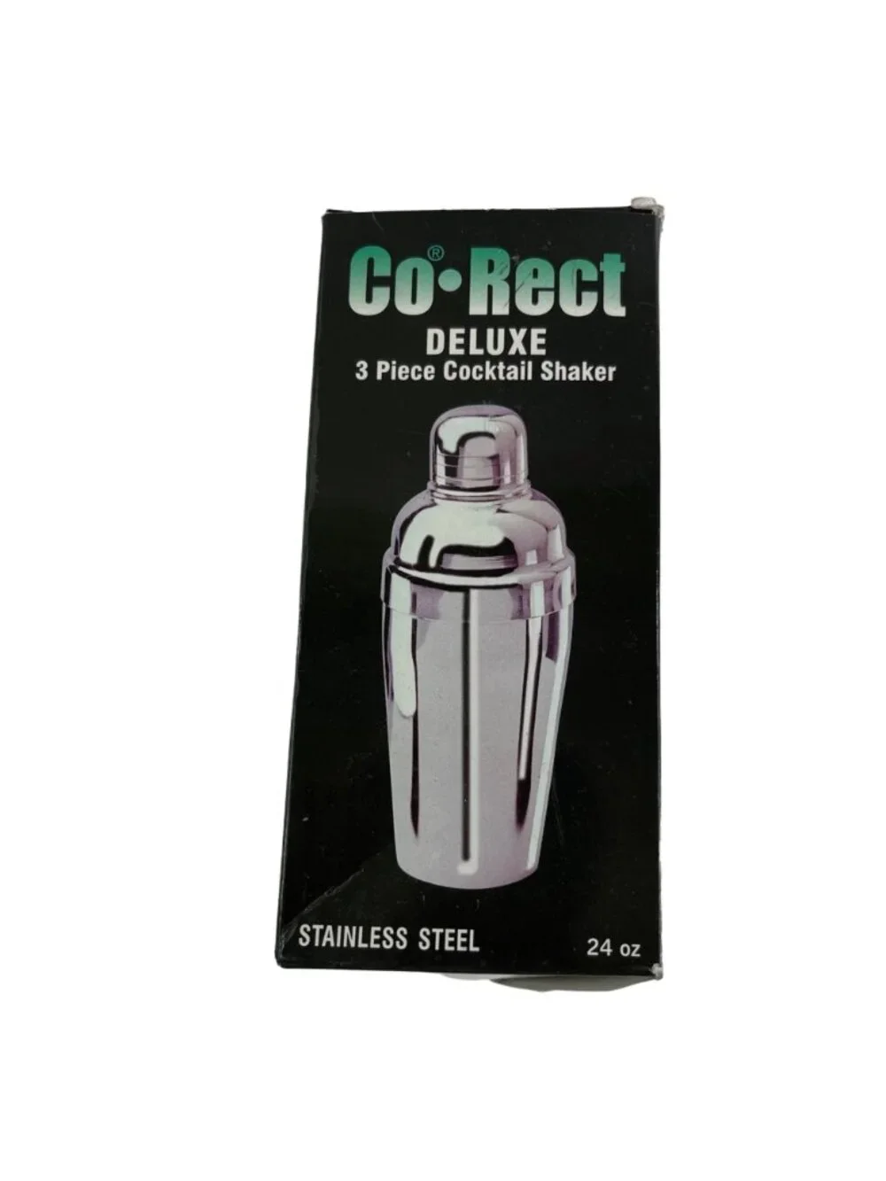 Vintage Cocktail Shaker Stainless Steel 3 pc Set 24oz Vintage Co-Rect Brand NEW